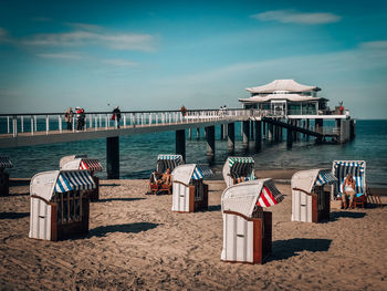 Chairs on beach