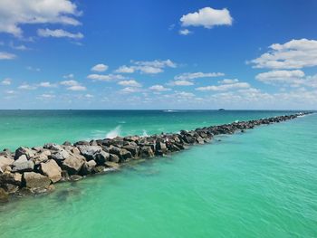 Scenic view of sea against sky