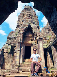 Low angle view of a temple