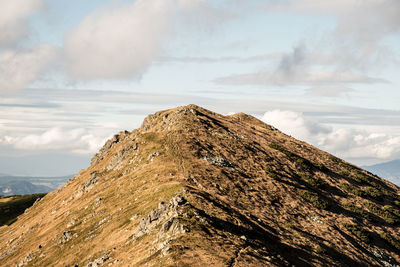 Scenic view of mountain against sky