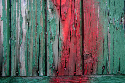 Close-up of weathered wooden wall