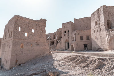 The birkat al mouz ruins in oman.