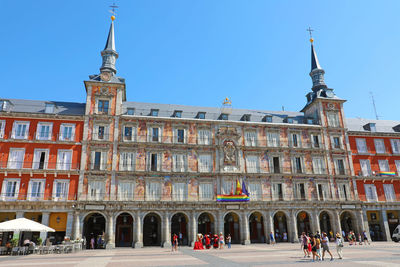 Low angle view of historical building against sky