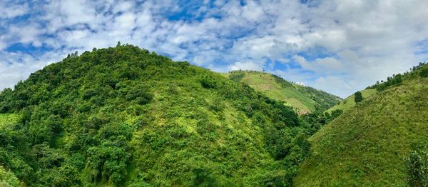 Panoramic view of landscape against sky