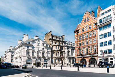 Buildings against sky in city