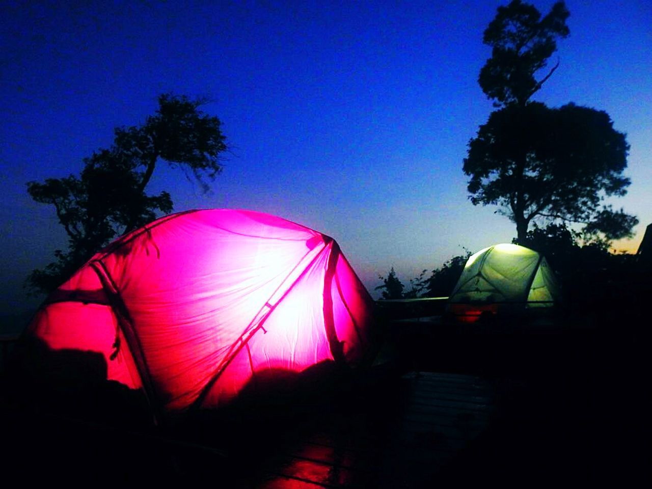 VIEW OF TENT AGAINST SKY