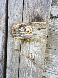 Full frame shot of rusty metal door