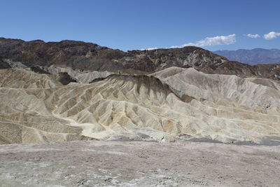 Scenic view of arid landscape against sky