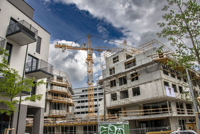 Low angle view of building against sky
