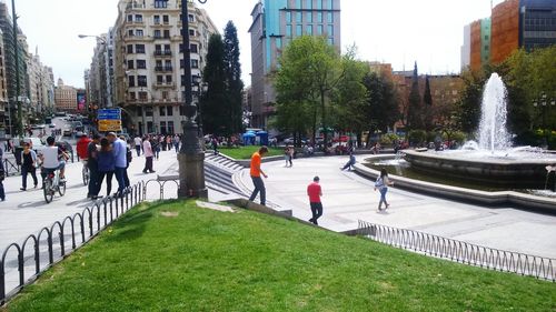 People in park