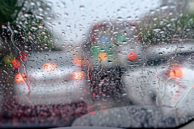 Raindrops on glass window