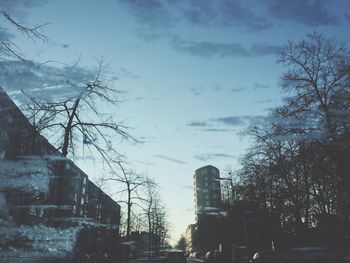 Low angle view of building against sky