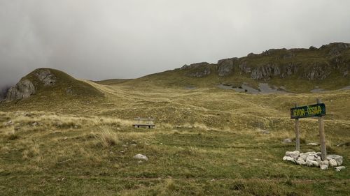 Scenic view of landscape against sky