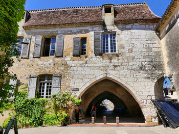 Entrance of historic building