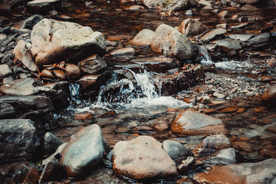 Rocks in shallow water