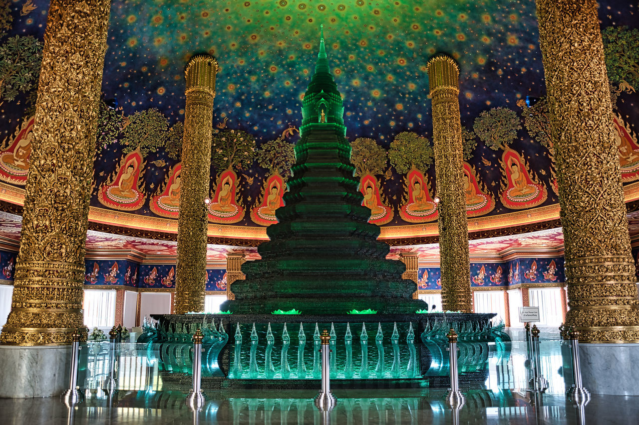 VIEW OF STATUES AT TEMPLE BUILDING