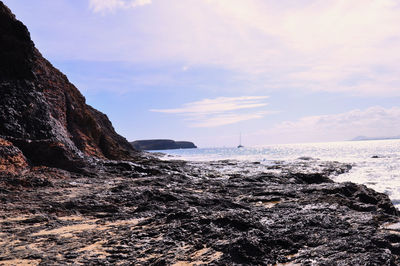 Scenic view of sea against sky