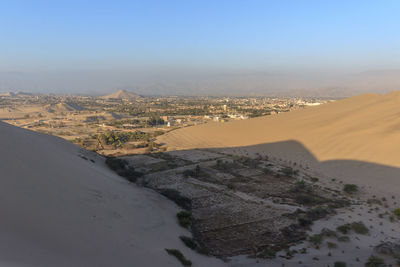 Scenic view of desert against sky