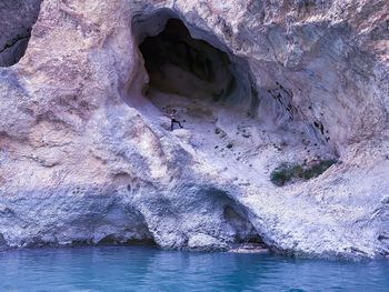 Rock formations in water