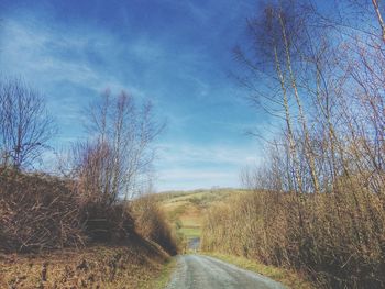 Road passing through landscape