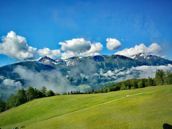 Scenic view of landscape against sky