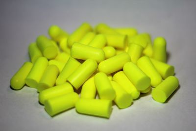 Close-up of green beans against white background