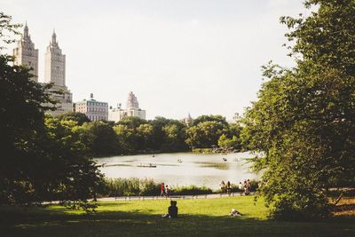 River in city