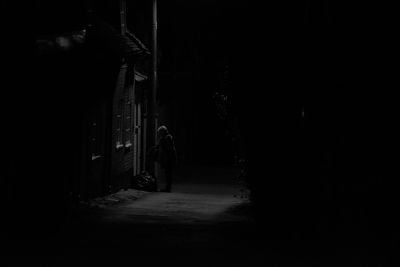 Street lights at night