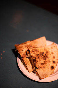 Close-up of cake on plate