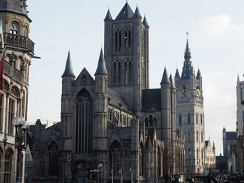 Low angle view of buildings against sky