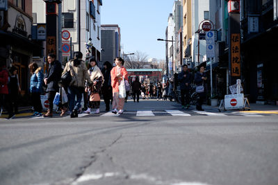 View of city street