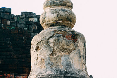 Statue of buddha against clear sky