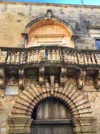 Low angle view of historical building