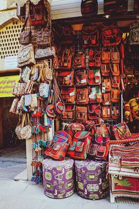 Full frame shot of multi colored for sale at market stall