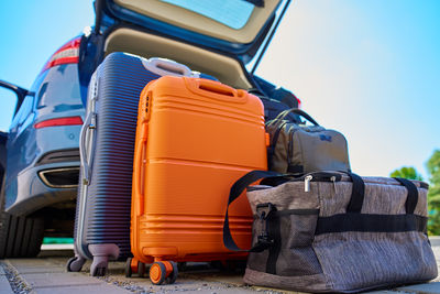 Low angle view of car