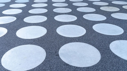 Full frame shot of abstract pattern on street