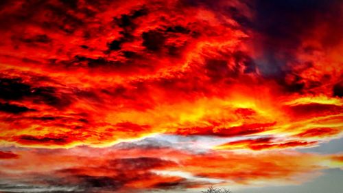 Low angle view of cloudy sky