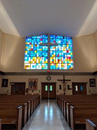 Corridor of building church