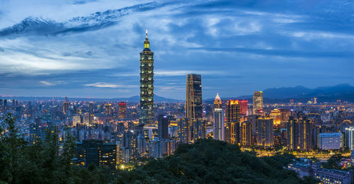 Taipei 101 tower at night, taipei, taiwan