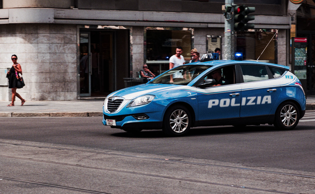 Italian police car
