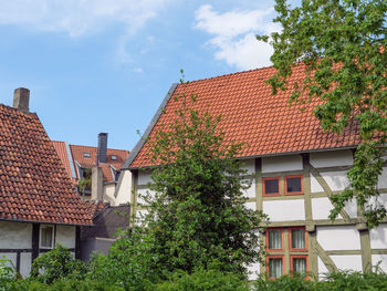 Low angle view of building against sky