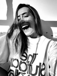 Portrait of smiling young woman