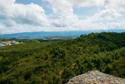 Scenic view of landscape against sky