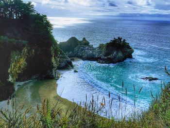 Scenic view of sea against sky