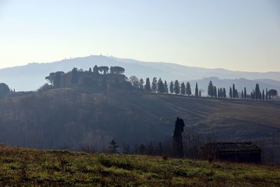 Panoramic view of landscape against sky