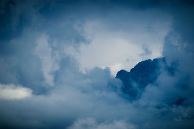 Low angle view of clouds in sky