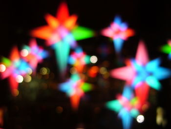 Defocused lights at night