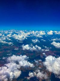 Aerial view of clouds in sky