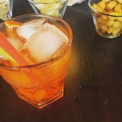 Close-up of food on table