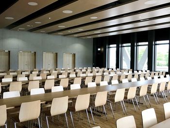 Interior of empty chairs